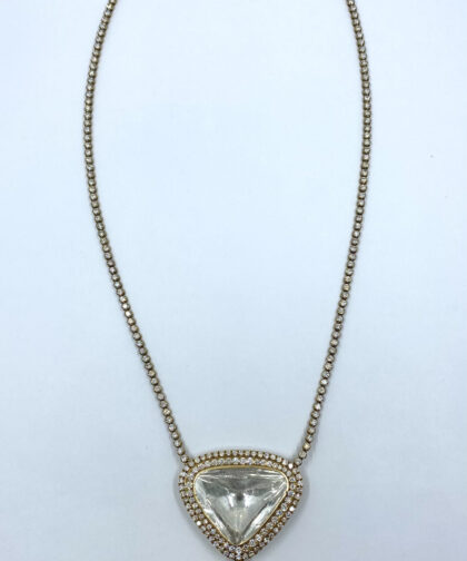 1026 Taj 22 Diamond Gold Necklace