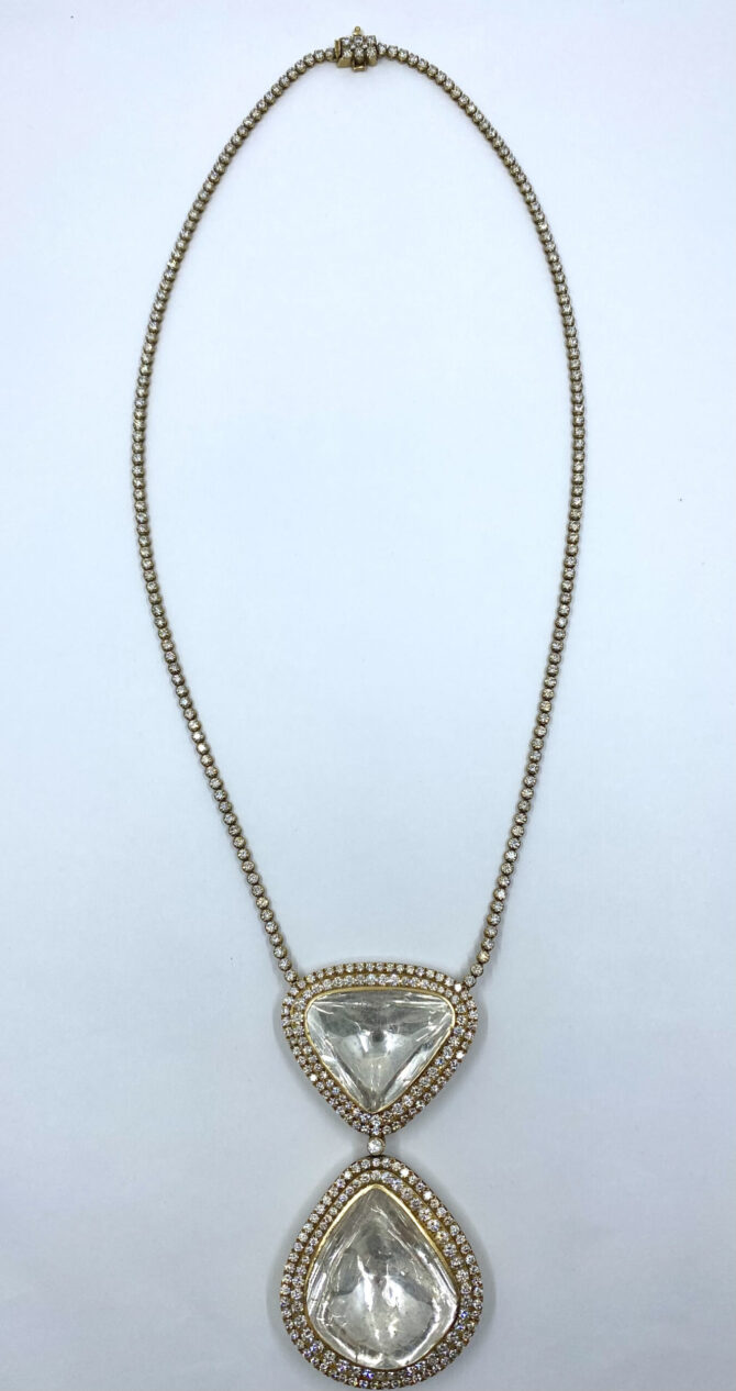 1026 Taj 22 Diamond Gold Necklace