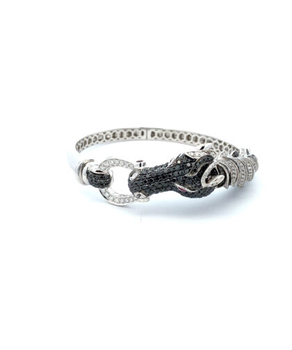 A-000484 Diamond Ruby Gold Bracelet
