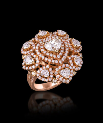 101-Taj Diamond Heart Ring