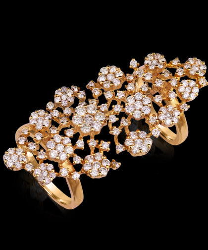103-Taj Diamond Flower Ring