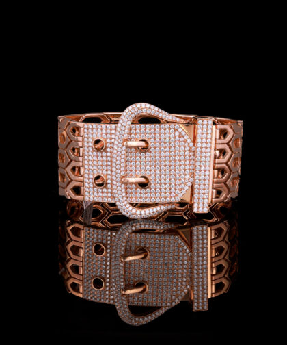 120- Taj-18 Diamond Bracelet with Buckle