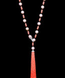 1403-SB- Pearl Diamond Necklace
