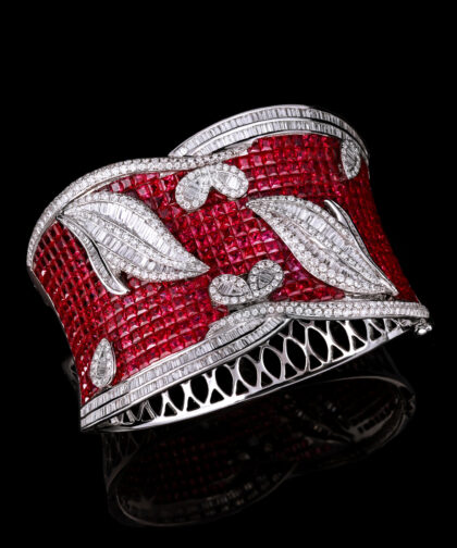 1501- SB Ruby Diamond Bangle