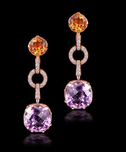 3170-SB-Topaz Diamond Earring