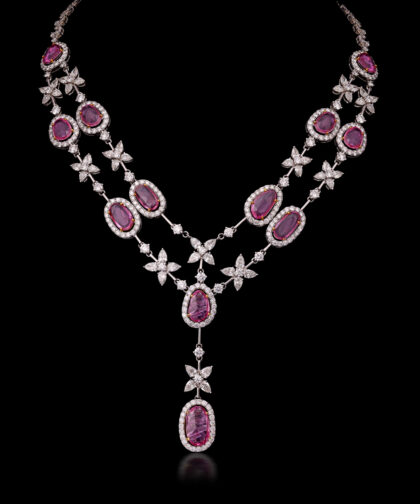556-SB-19 Pink Sapphire set