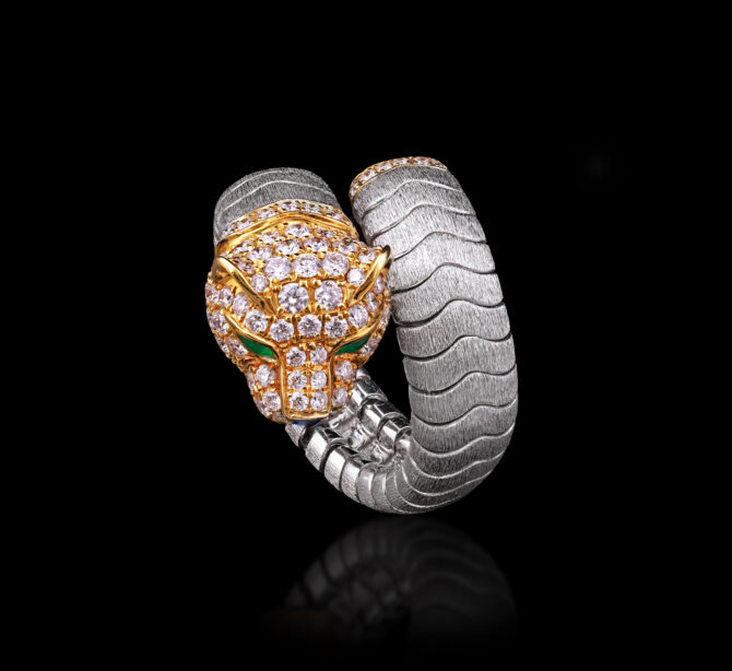 Taj 410 Cheertah Diamond Ring